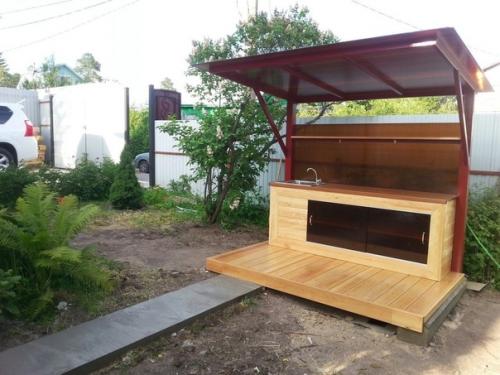 Смастерил своими руками дачную летнюю кухню. 01