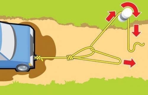 Как вытащить застрявший автомобиль в одиночку? 03