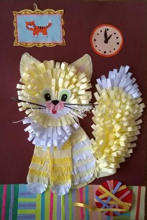 Объёмные аппликации из бумаги. 06