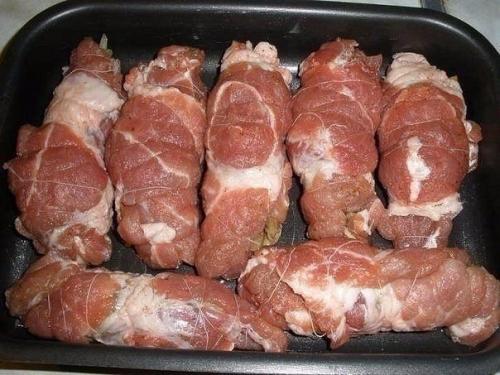 Свиные рулеты. Ингредиенты: 03 Свиные рулеты. Ингредиенты: 03