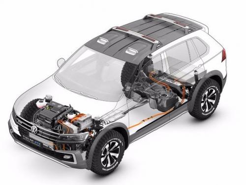 Дебют гибридного кроссовера Volkswagen Tiguan GTE Active Concept. 04 Дебют гибридного кроссовера Volkswagen Tiguan GTE Active Concept. 04