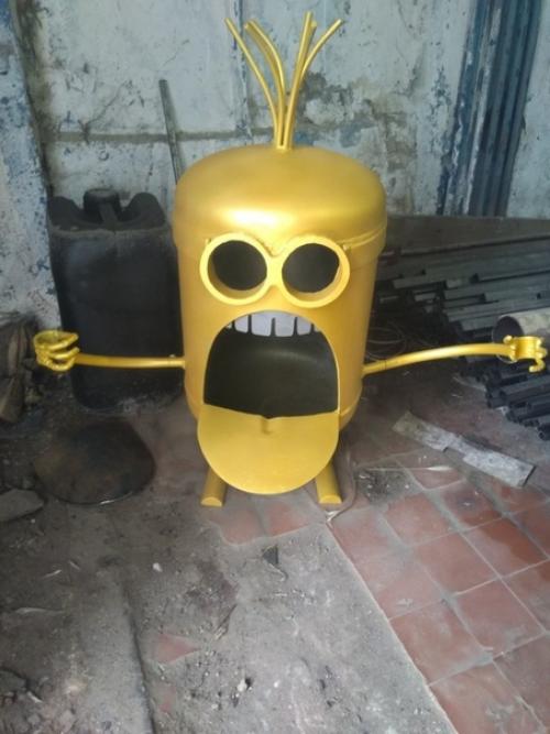 Дачный лайфхак. Сделал симпатичную печь для казана. 01