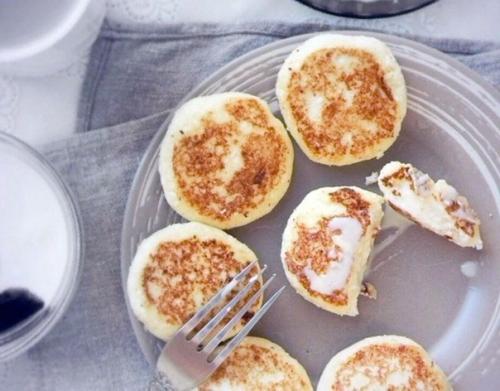 Сырники с бананом без муки, сахара и масла. 02