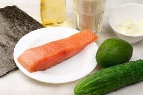 Роллы филадельфия. Ингредиенты: 01