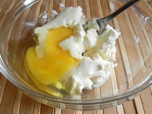 Творожный пирог с какао. 01