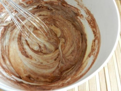 Творожный пирог с какао. 05