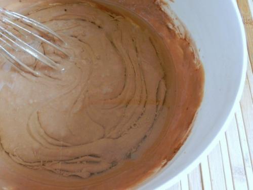 Творожный пирог с какао. 06