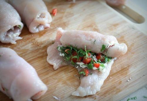 Куриные рулетики в беконе. 05 Куриные рулетики в беконе. 05