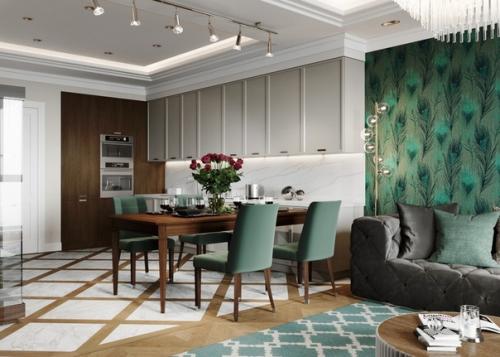 Кухня - гостиная и прихожая. 04