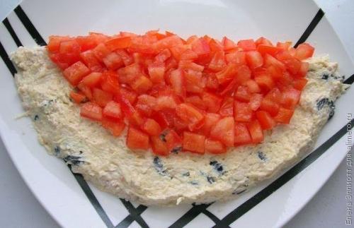 Салат Арбуз.  Интересная идея. 05