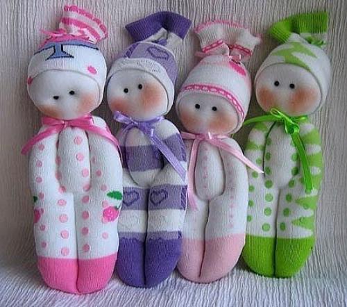 Как сделать куклы из носков своими руками - мастер класс. 03 Как сделать куклы из носков своими руками - мастер класс. 03