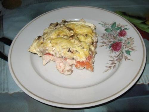 Куриная запеканка с грибами. 06 Куриная запеканка с грибами. 06