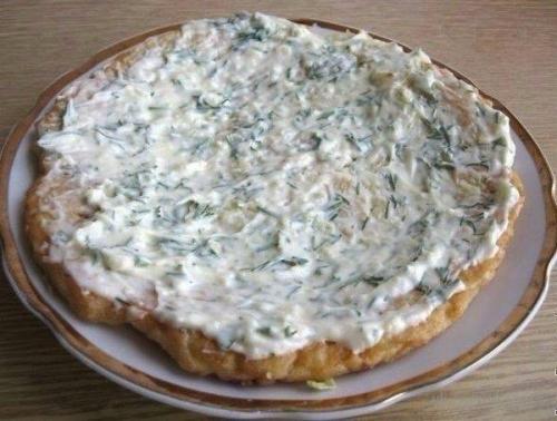 Закусочный торт из кабачков. 04