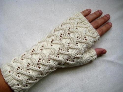 Митенки.  Плотность вязания: 25 п = 10 см. 02 Митенки.  Плотность вязания: 25 п = 10 см. 02