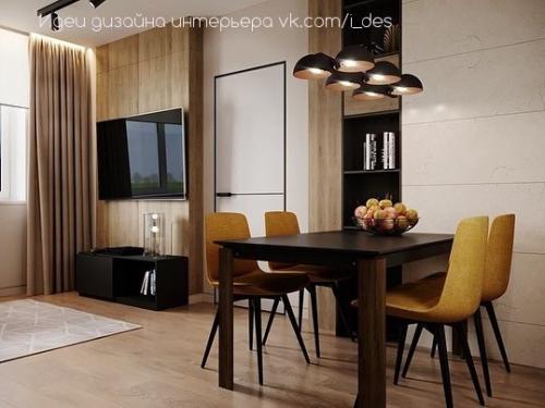 Контрастный дизайн кухни как вам такая цветовая гамма? 03