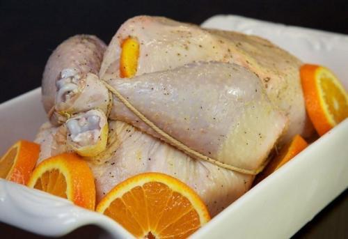 Курица, запеченная с апельсинами. 05 Курица, запеченная с апельсинами. 05