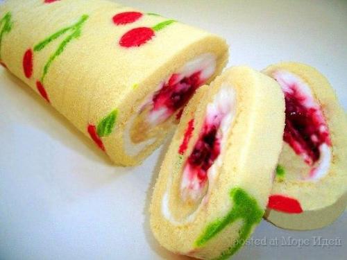 Как испечь рулет с рисунком. 03 Как испечь рулет с рисунком. 03