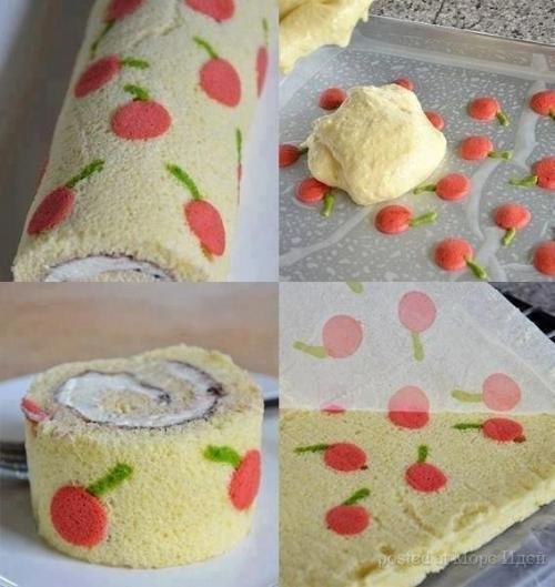 Как испечь рулет с рисунком. 01 Как испечь рулет с рисунком. 01