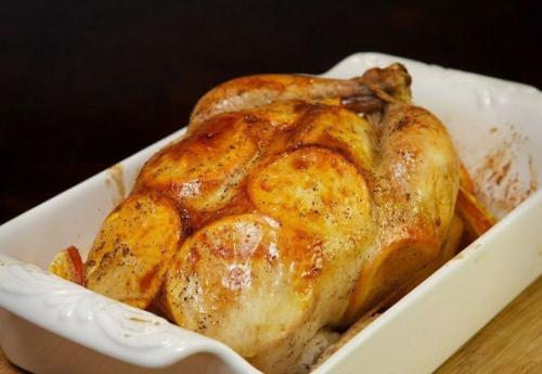 Курица, запеченная с апельсинами. 06 Курица, запеченная с апельсинами. 06