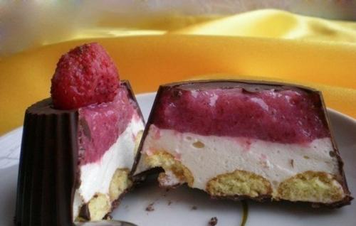 Шоколадные корзинки с клубникой и сливками - кулинарное искусство? 08