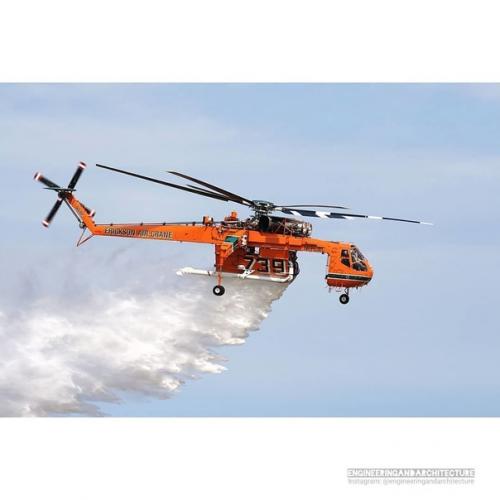 Sikorsky S - 64 Skycrane - американский двухмоторный тяжелый вертолет. 04