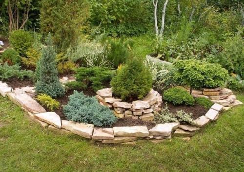 Каменные композиции.  Традиция использовать камни в качестве декоративного элемента взяла свое начало в Японии. 03