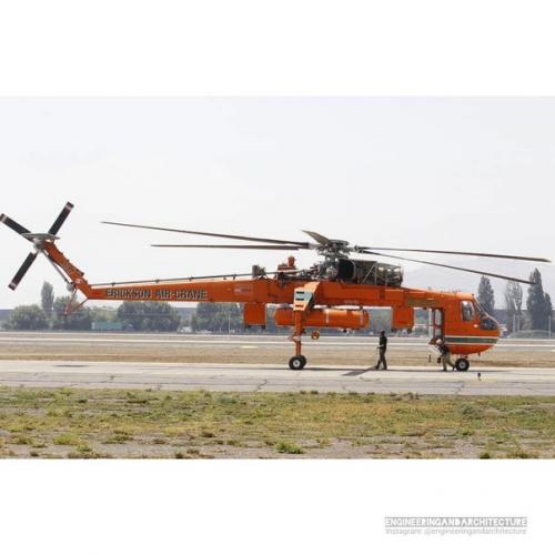 Sikorsky S - 64 Skycrane - американский двухмоторный тяжелый вертолет. 01