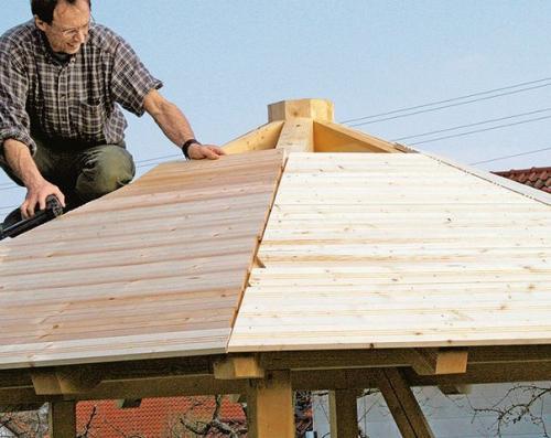 Строительство беседки из дерева. 05