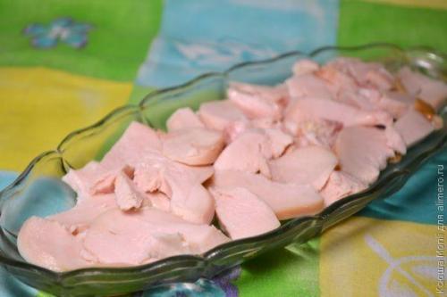 Салат с грибами и сыром Искушение. 03