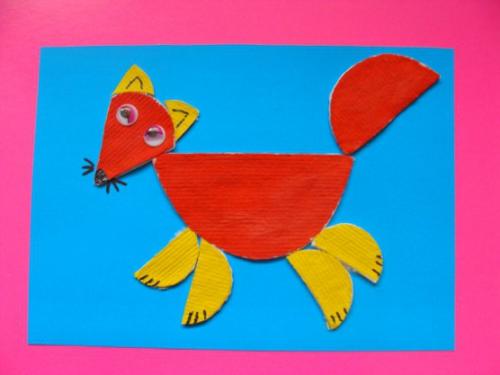 Аппликации из ватных дисков. 02