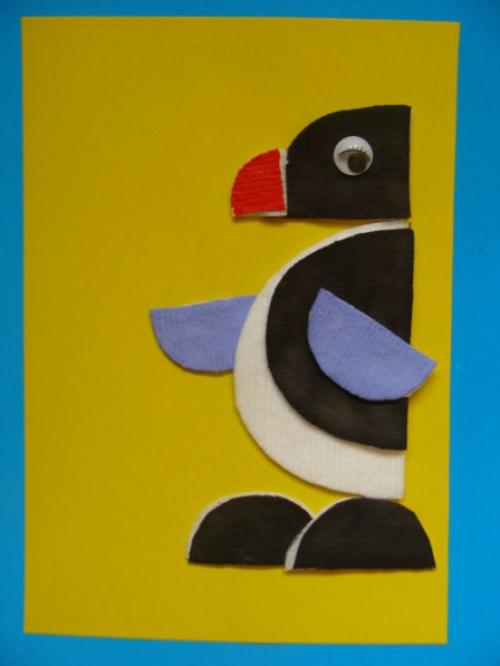 Аппликации из ватных дисков. 01