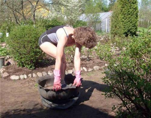 Ваза из старой автомобильной покрышки. 02