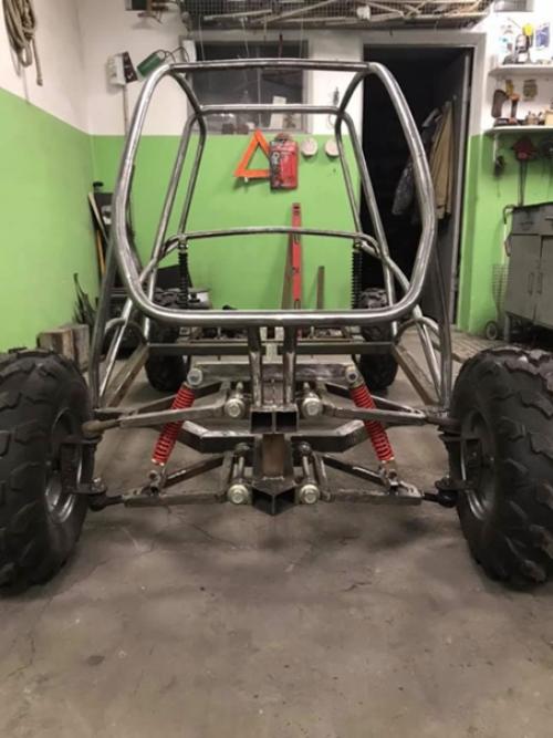 Собрал детям Баги амортизаторы задние от мопеда ямаха, передние от мопеда Сузуки. 04