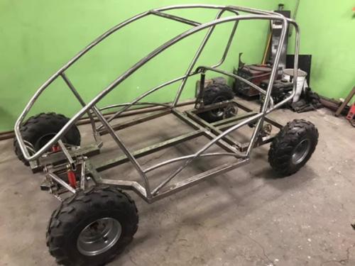 Собрал детям Баги амортизаторы задние от мопеда ямаха, передние от мопеда Сузуки. 05