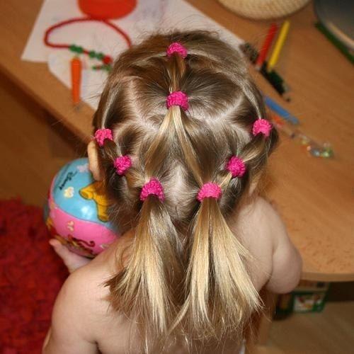 Самые простые повседневные прически для детского садика! 06