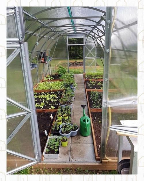 Идеальное размещение грядок в теплице. 05