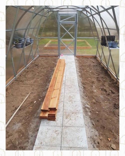 Идеальное размещение грядок в теплице. 01
