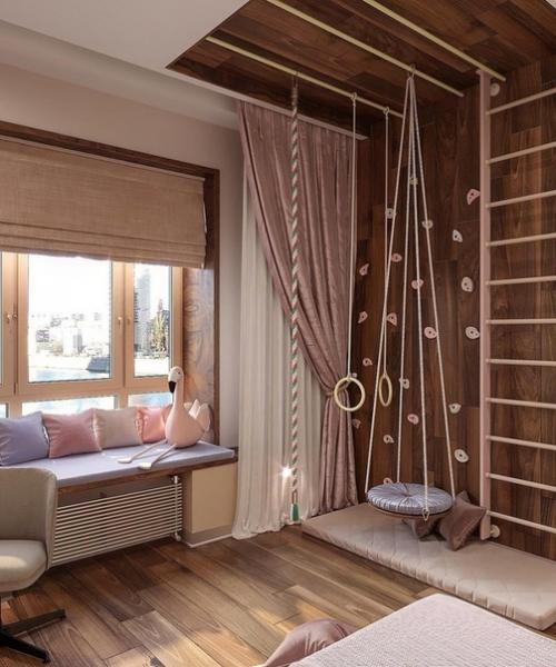 Как вам такой проект детской комнаты для девочки? 01