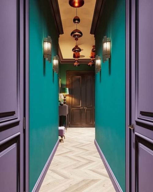 Как вам такая яркая и сочная прихожая. 03