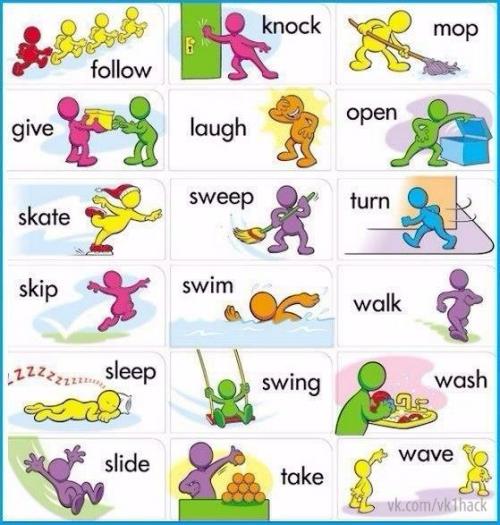 Глаголы английского языка? 03