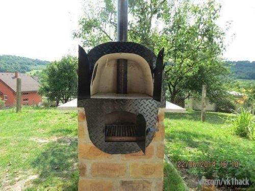 Печь из старой ванны своими руками. 05