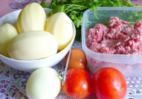 Фаршированный картофель. Ингредиенты. 01 Фаршированный картофель. Ингредиенты. 01