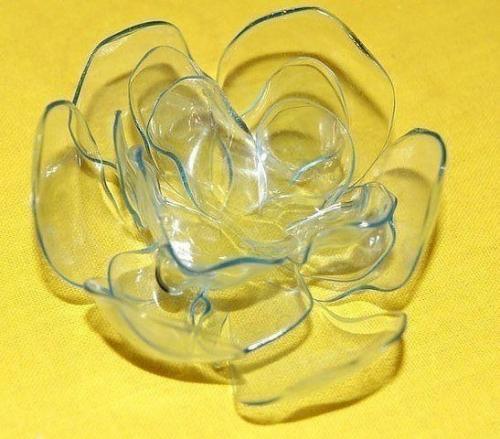 Цветы из пластиковых бутылок. 03