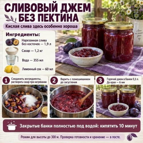 Кислую сливу, от которой за столом морщатся, я берегу для джема.  