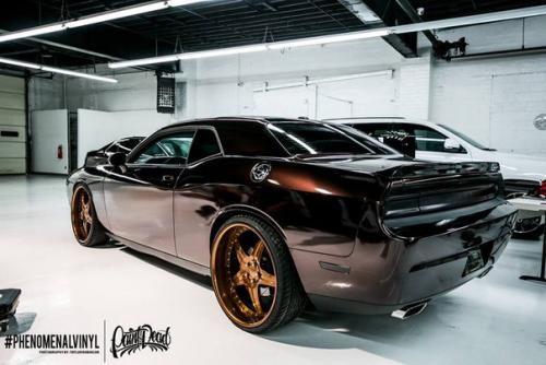 Challenger Srt8 обтянутый винилом 3M Black Rose. 01