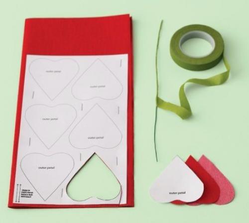 Розы из бумаги. 01