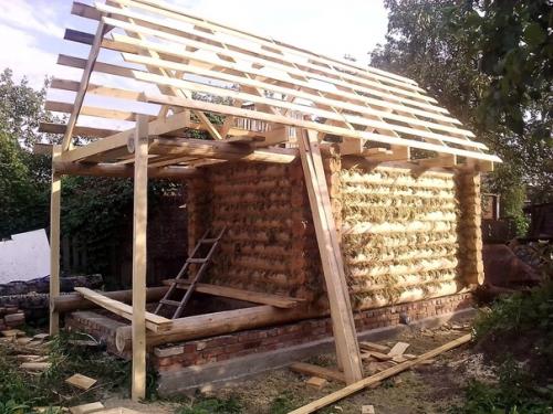 Пошаговое строительство моей баньки не судите строго! 04