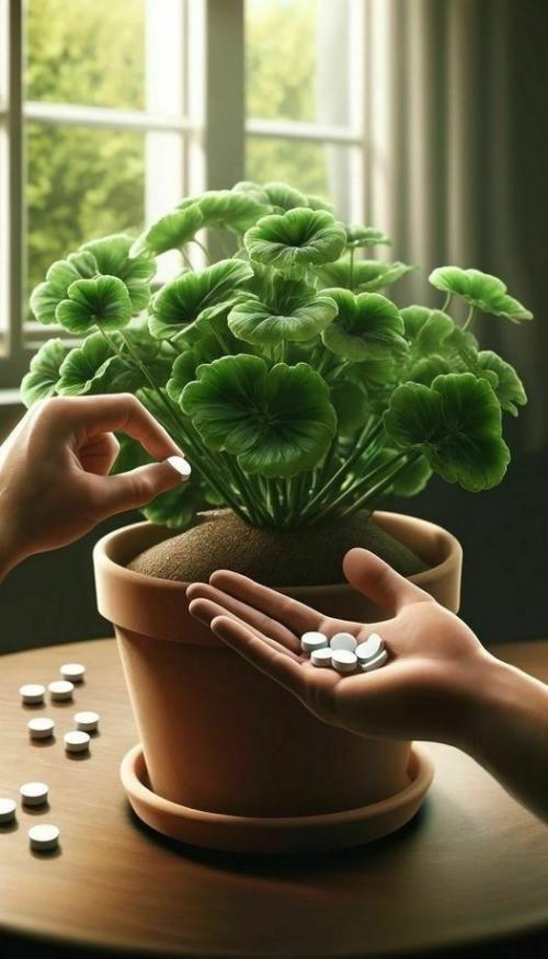 1 таблетка под любой домашний цветок и даже чахлый оживет и пышно зацветет! 

