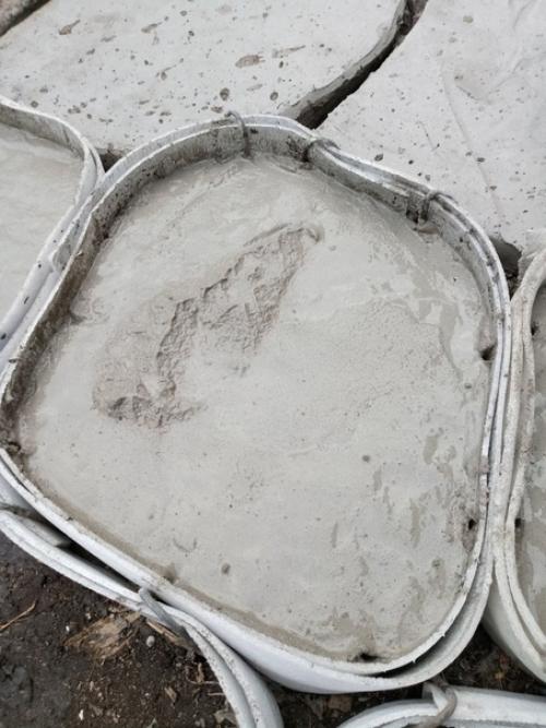 Из летнего архива: жена просила, чтобы я замостил палисадник против бурьяна. 03