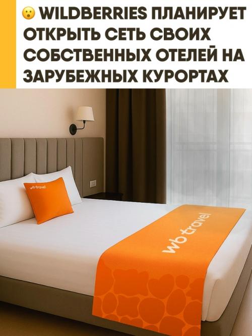 Маркетплейс Wildberries готов выйти за пределы онлайн - продаж и открыть собственную сеть отелей на популярных зарубежных курортах, сообщают СМИ. 

